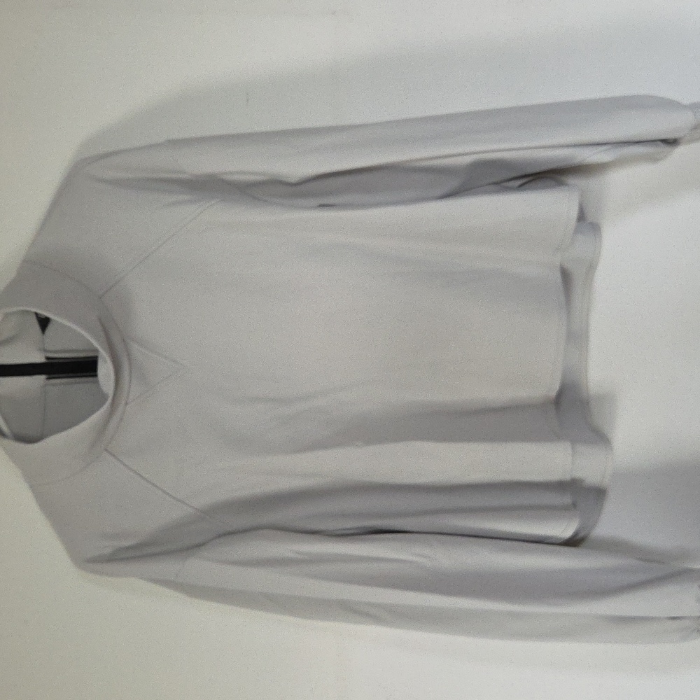 Zara Light Grey Half Zip Crop Pullover - Picture 2 of 4